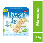 Barra Cereal Livean Manzana 23 g 6 un.