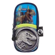 Estuche Verde Jurassic World Fósil Dinosaurios