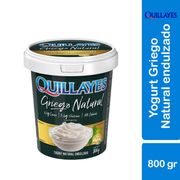 Yogurt Griego Natural Endulzado Pote 800 g