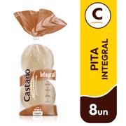 Pan Pita Castaño Integral 300 g 8 un.