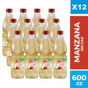 Agua Saborizada Mas Manzana sin Gas caja 12 Un. 600 ml