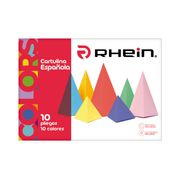 Carpeta con Cartulina Española Rhein 10 Colores 10 Pliegos