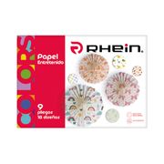 Carpeta con Papel Entretenido Rhein 18 Diseños 9 Pliegos