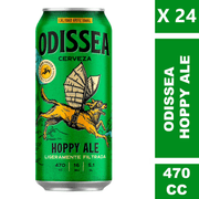 Caja 24 un. Cerveza Odissea Hoppy Ale Lata 470 cc