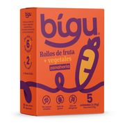 Rollos de Fruta Bigu y Zanahoria 125 g 5 un.