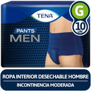 Ropa Interior Desechable Tena Pants Men G 10 un.