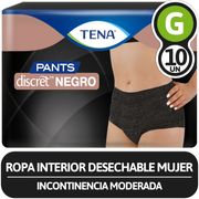 Ropa Interior Desechable Tena Pants Discret G 10 un.