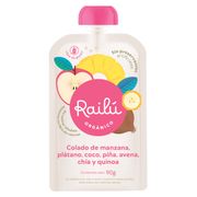 Colado Railú Manzana, Plátano, Coco, Piña, Avena, Chía y Quinoa 90 g