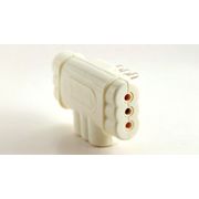 Adaptador Triple Plano ABS Blanco 10 Amperes
