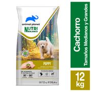 Alimento Perro Cachorro Animal Planet Medianos y Grandes 12 kg