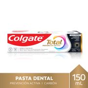 Pasta Dental Colgate Total Carbón Activado 150 ml