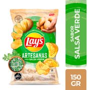 Papas Fritas Lay's Artesanas Salsa Verde 150 g