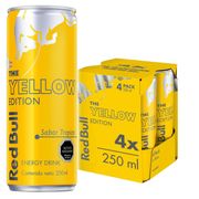 Pack 4 un. Bebida Energética Red Bull Yellow Lata 250 ml