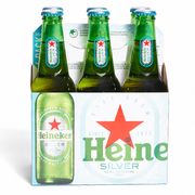 Pack 6 un. Cerveza Heineken Silver Lager 4.0° 330 cc