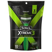 Máquina de Afeitar Schick Xtreme3 Sensitive 10 un.