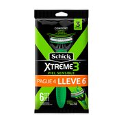 Máquina de Afeitar Schick Xtreme 3 Sensitive 6 un.