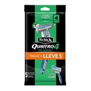 Máquina de Afeitar Schick Quattro Piel Normal 5 un.