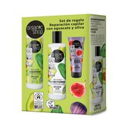 Kit Cuidado Capilar Organic Shop: Shampoo + Acondicionador + Crema