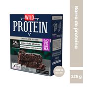 Barra Proteína Vegana Wild Protein Chocolate Bitter 45 g 5 un.