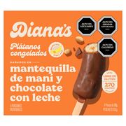 Plátano Bañado Chocolate Maní Dianas 261 g