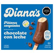 Plátano Bañado Chocolate Leche Dianas 261 g