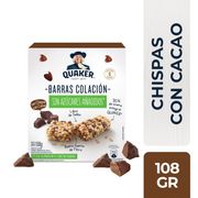 Barra Cereal Quaker Chispas de Chocolate 108 g 6 un.