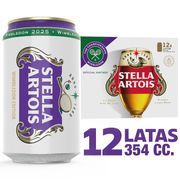 Pack 12 un. Cerveza Stella Artois Lager 5.2° 354 cc