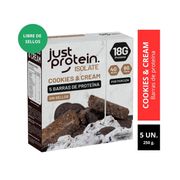 Barra Justprotein Isolate Cookies & Cream 5 un.