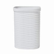 Portacepillos Look Rattan Blanco