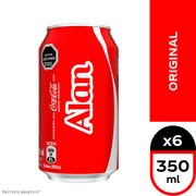 Pack 6 un. Bebida Coca-Cola Original 350 cc