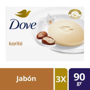 Jabón Barra Dove Karite y Vainilla 3 un. de 90 g