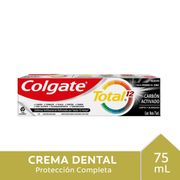 Pasta Dental Colgate Total Carbón Activado 75 ml