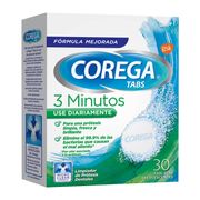 Tabletas Limpiadoras Corega Prótesis Dental 30 un.