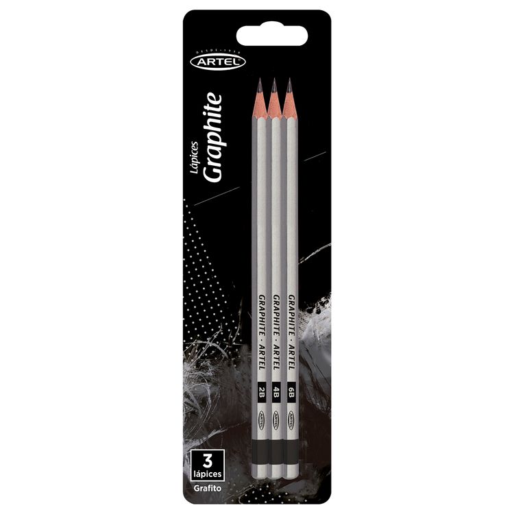Lápices Grafito Artel 2B-4B-6B, 3 unid | Jumbo.cl