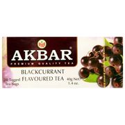 Té Negro Akbar Blackcurrant Grosellas 40 g 20 Sobres