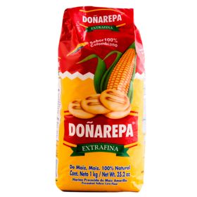 Harina de Maíz Doñarepa Amarillo Extra Fina 1 kg