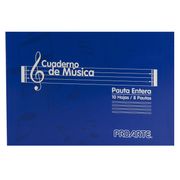 Cuaderno de música pauta entera 10 hojas