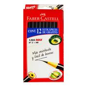 Lápices Grafito Faber-Castell Hb N°2, Redondos, 12 un.