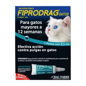 Pipeta Antiparasitaria Gato Drag Pharma Fiprodrag 0.5 ml
