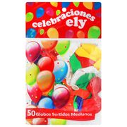 Globos N°9 Celebraciones Ely Surtidos 50 un.