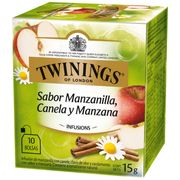 Infusión Aromatizada Twinings Manzanilla, Canela y Manzana 10 Bolsitas