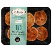 Mini quiche tomate albahaca Degustar 10 unid