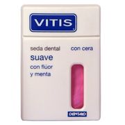 Hilo Dental Vitis® Seda Suave con Flúor Menta 50 m