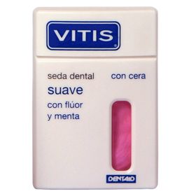 Hilo Dental Vitis® Seda Suave Con Flúor Menta 50 m