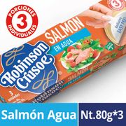 Tripack Salmón En Agua 50 g drenado 3 un.