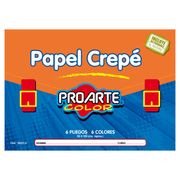 Papel Crepé de Colores Proarte Color 6 pliegos