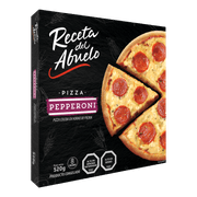 Pizza Receta Del Abuelo pepperoni redonda congelada, 520 g