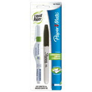 Corrector Lápiz Liquid Paper + Marcador Permanente Negro Sharpie