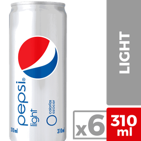 Pack 6 un. Bebida Pepsi Light 310 ml