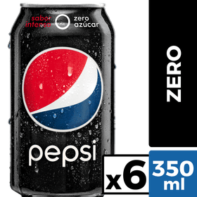 Pack 6 un. Bebida Pepsi Zero 350 ml